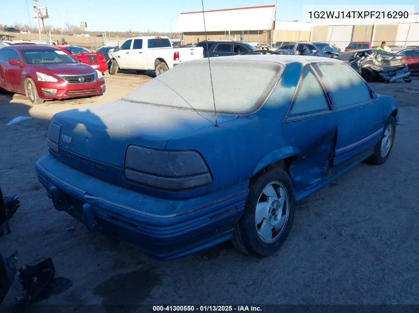 1993 Pontiac Grand Prix Se VIN: 1G2WJ14TXPF216290 Lot: 41300550