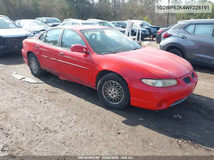 1998 Pontiac Grand Prix Gt VIN: 1G2WP52K4WF228191 Lot: 41494159