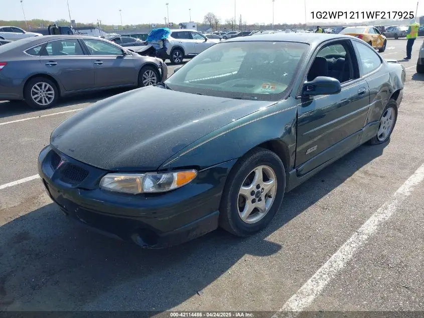 1998 Pontiac Grand Prix Gt VIN: 1G2WP1211WF217925 Lot: 42114486