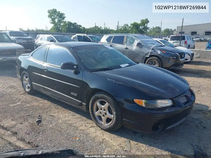 1998 Pontiac Grand Prix Gt VIN: 1G2WP1218WF269844 Lot: 42440270