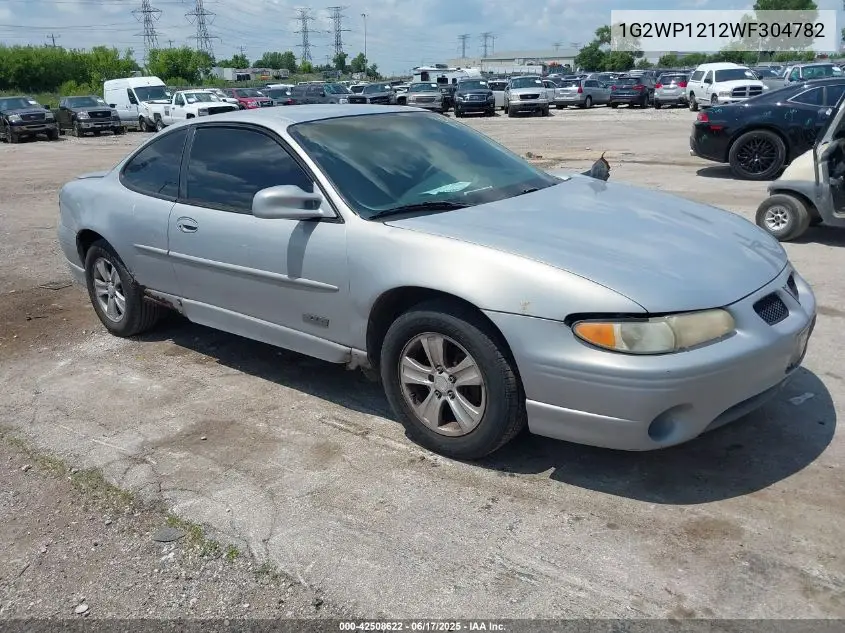 1998 Pontiac Grand Prix Gt VIN: 1G2WP1212WF304782 Lot: 42508622