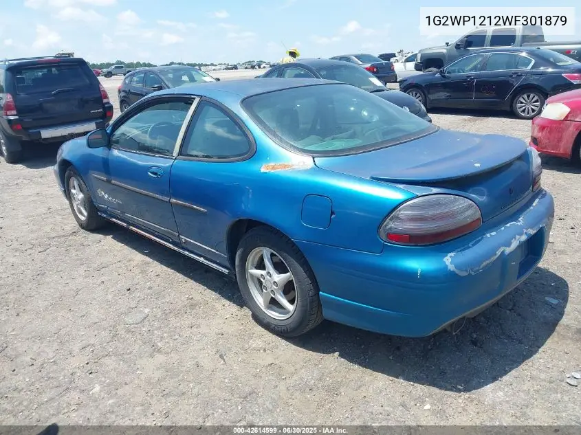 1998 Pontiac Grand Prix Gt VIN: 1G2WP1212WF301879 Lot: 42614599