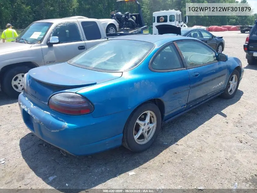 1998 Pontiac Grand Prix Gt VIN: 1G2WP1212WF301879 Lot: 42614599