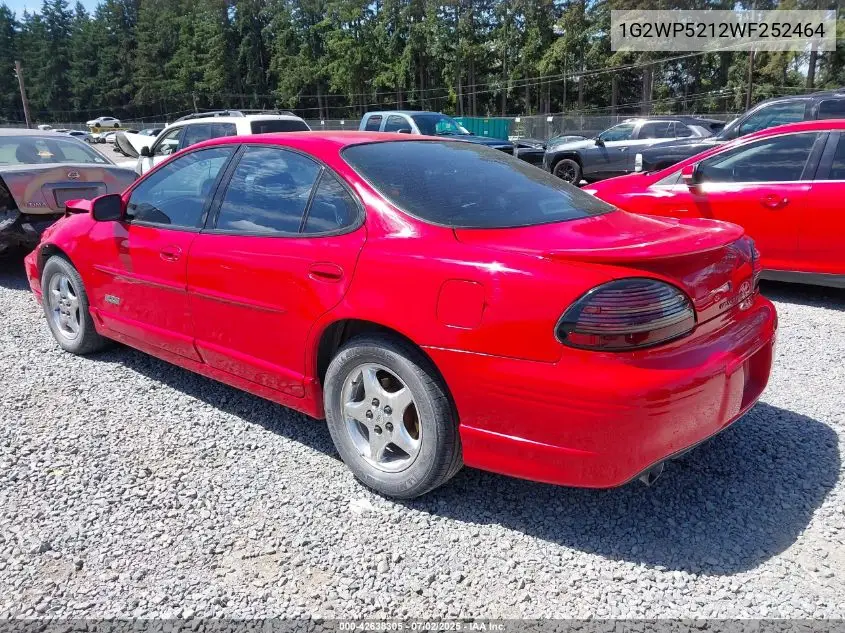 1998 Pontiac Grand Prix Gt VIN: 1G2WP5212WF252464 Lot: 42638305