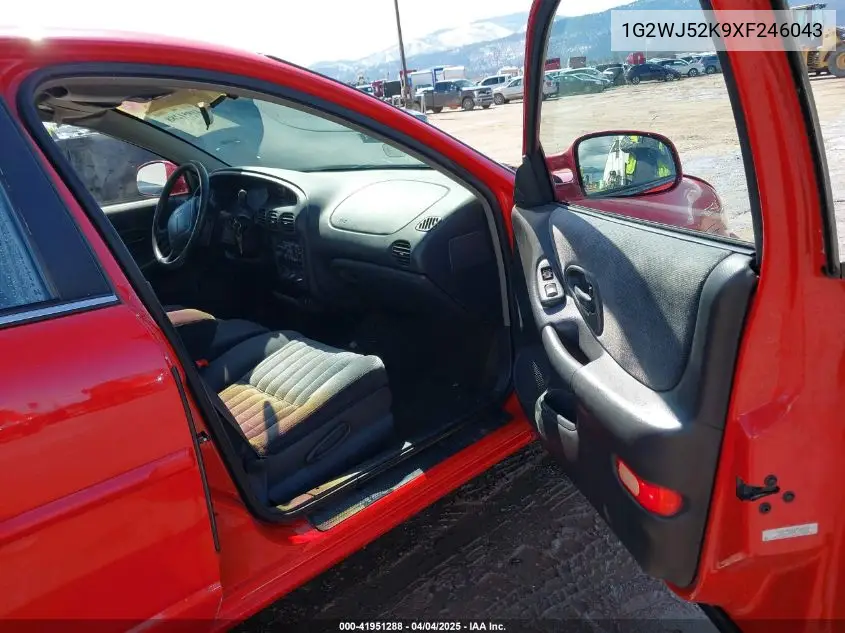 1999 Pontiac Grand Prix Se VIN: 1G2WJ52K9XF246043 Lot: 41951288