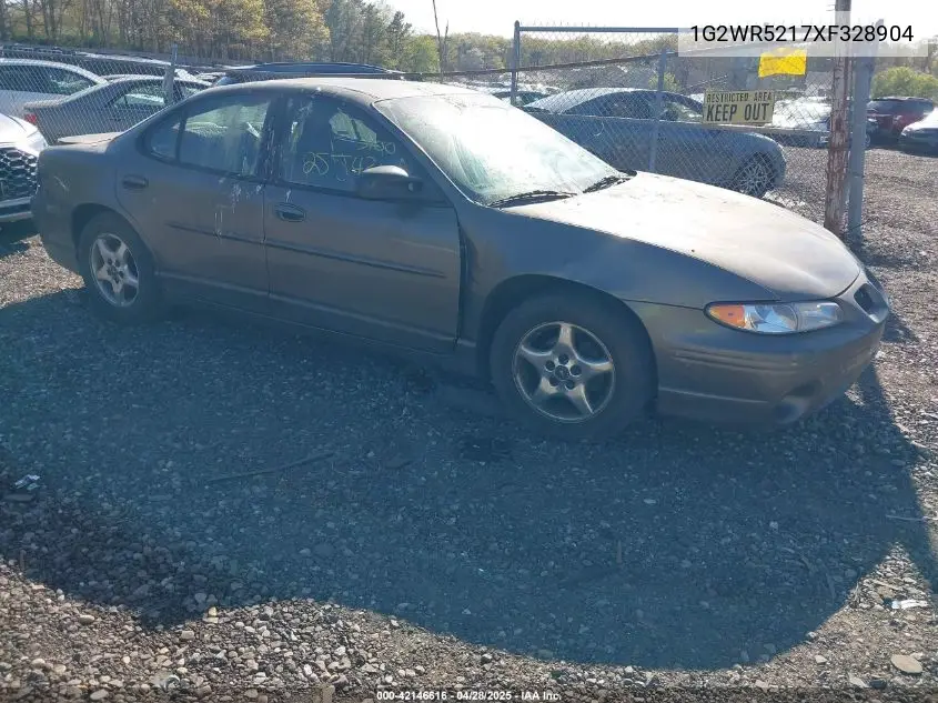 1999 Pontiac Grand Prix Gtp VIN: 1G2WR5217XF328904 Lot: 42146616