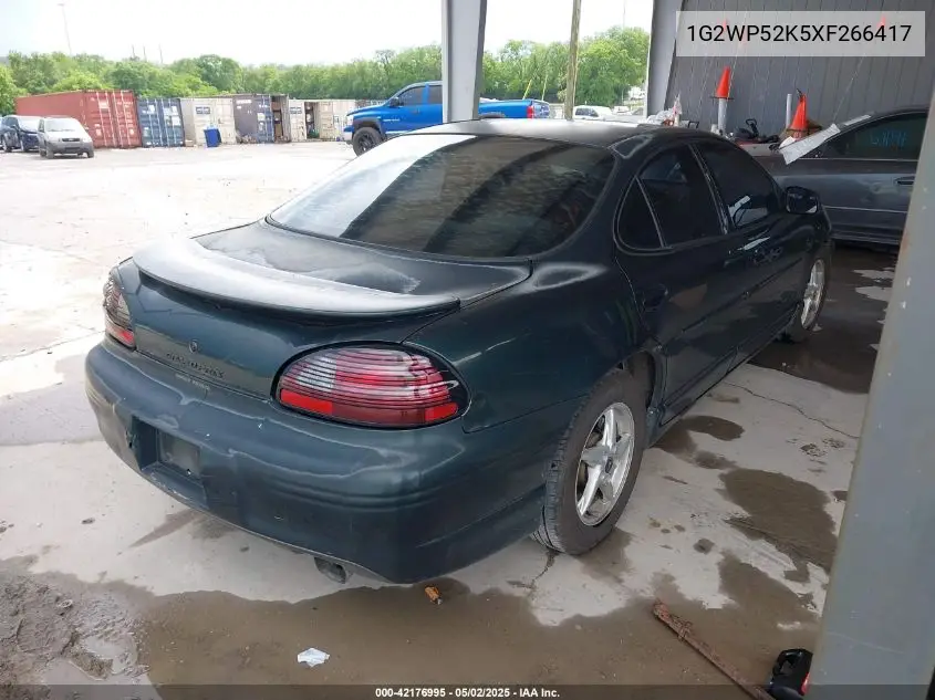 1999 Pontiac Grand Prix Gt VIN: 1G2WP52K5XF266417 Lot: 42176995