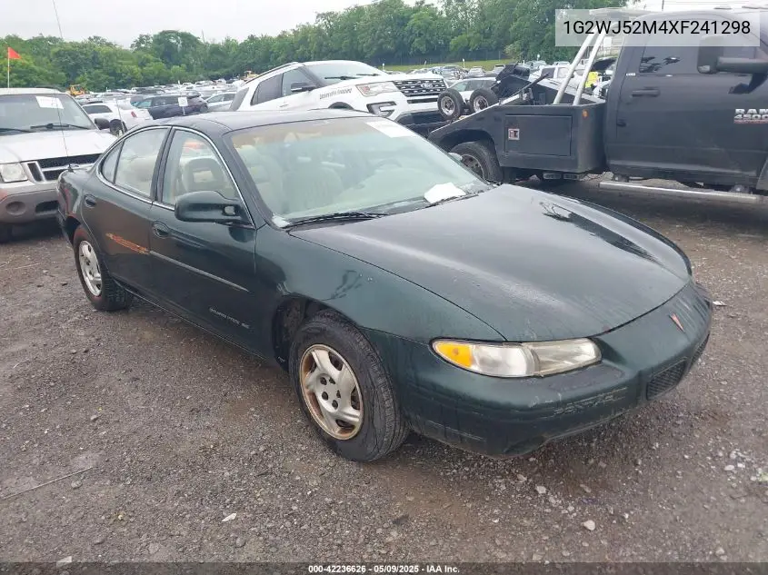 1999 Pontiac Grand Prix Se VIN: 1G2WJ52M4XF241298 Lot: 42236626