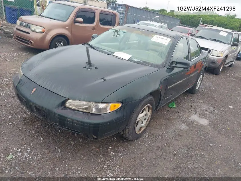1999 Pontiac Grand Prix Se VIN: 1G2WJ52M4XF241298 Lot: 42236626