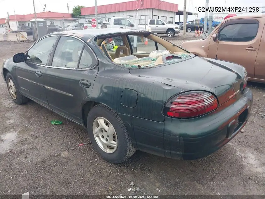 1999 Pontiac Grand Prix Se VIN: 1G2WJ52M4XF241298 Lot: 42236626