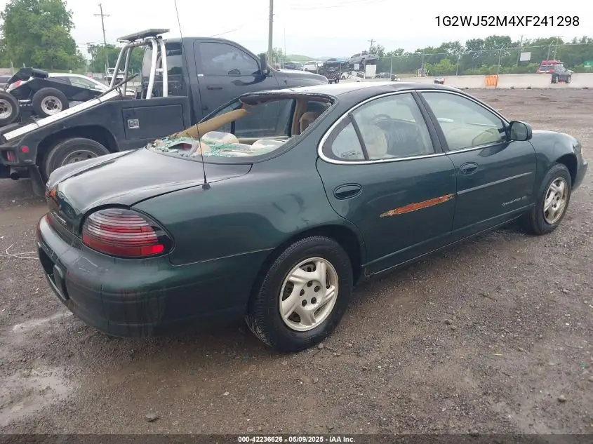 1999 Pontiac Grand Prix Se VIN: 1G2WJ52M4XF241298 Lot: 42236626