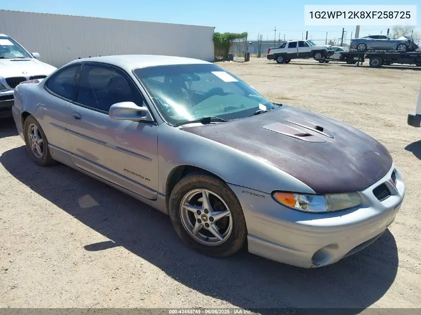 1999 Pontiac Grand Prix Gt VIN: 1G2WP12K8XF258725 Lot: 42455749