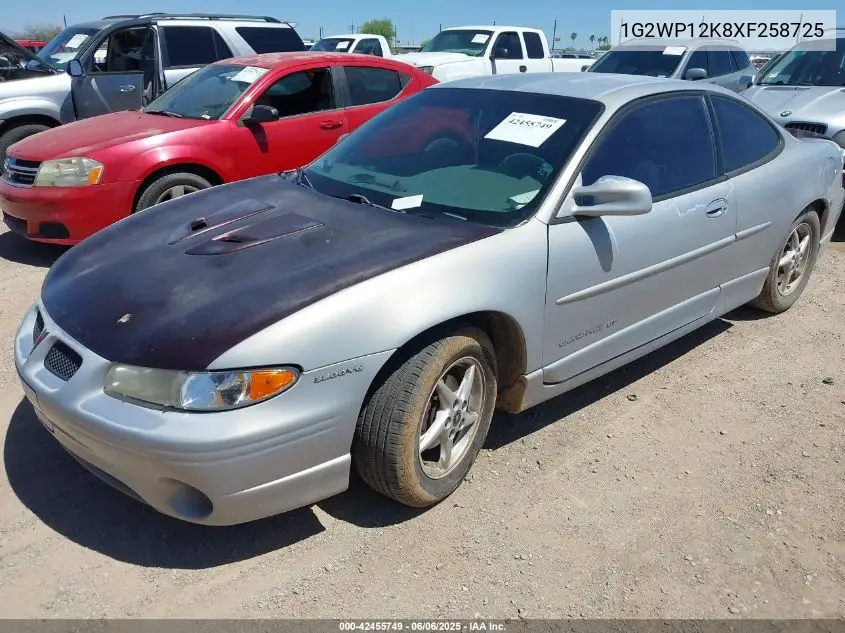 1999 Pontiac Grand Prix Gt VIN: 1G2WP12K8XF258725 Lot: 42455749
