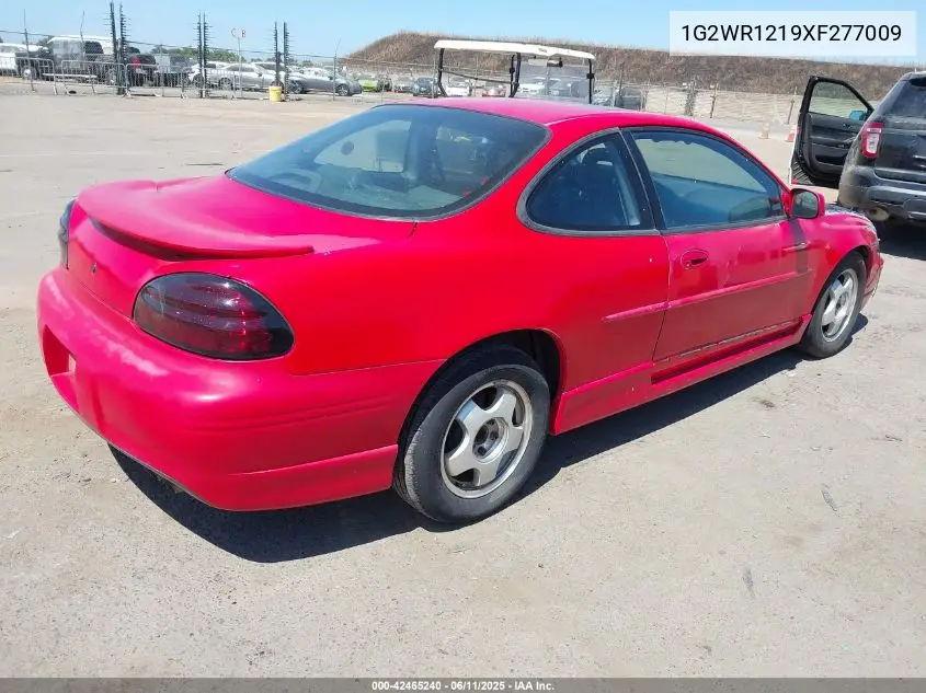 1999 Pontiac Grand Prix Gtp VIN: 1G2WR1219XF277009 Lot: 42465240