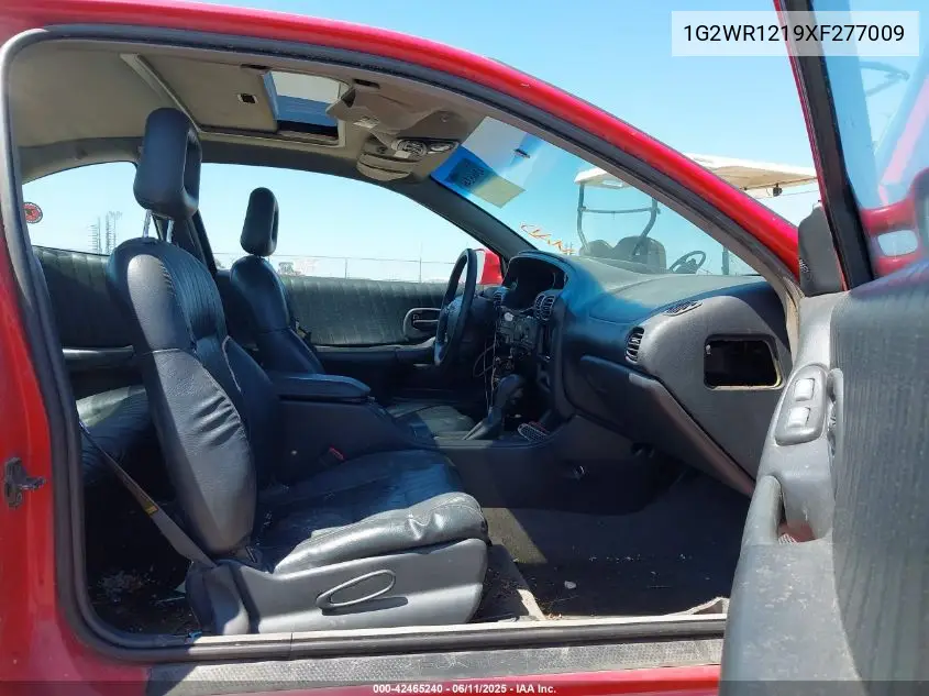 1999 Pontiac Grand Prix Gtp VIN: 1G2WR1219XF277009 Lot: 42465240