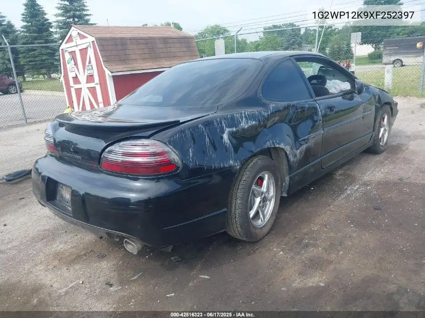 1999 Pontiac Grand Prix Gt VIN: 1G2WP12K9XF252397 Lot: 42516323