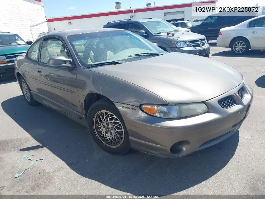 1999 Pontiac Grand Prix Gt VIN: 1G2WP12K0XF225072 Lot: 42600721