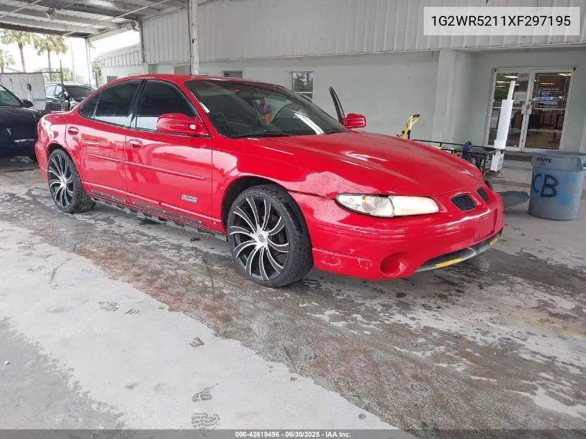 1999 Pontiac Grand Prix Gtp VIN: 1G2WR5211XF297195 Lot: 42618496