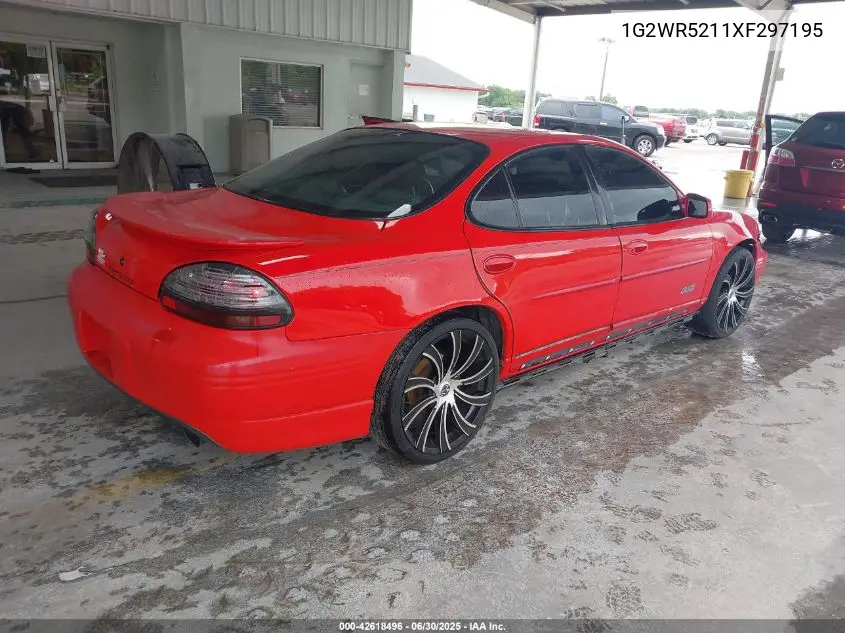 1999 Pontiac Grand Prix Gtp VIN: 1G2WR5211XF297195 Lot: 42618496