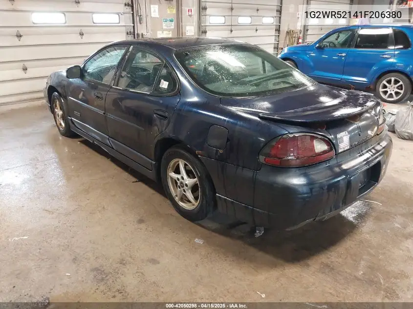 2001 Pontiac Grand Prix Gtp VIN: 1G2WR52141F206380 Lot: 42050298
