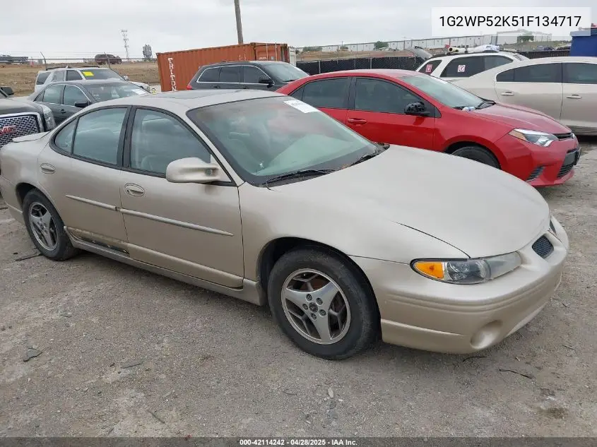 2001 Pontiac Grand Prix Gt VIN: 1G2WP52K51F134717 Lot: 42114242