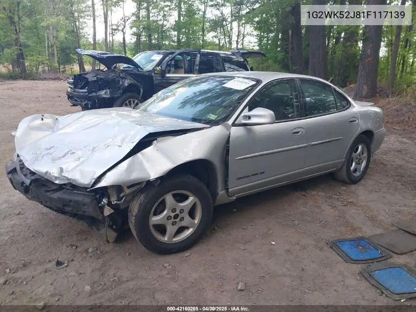 2001 Pontiac Grand Prix Se VIN: 1G2WK52J81F117139 Lot: 42160205