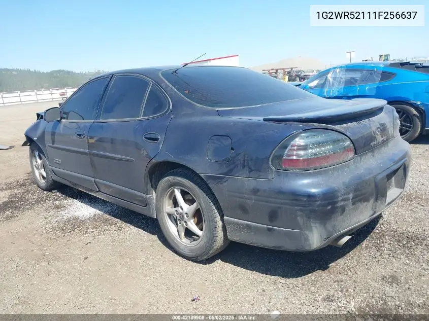 2001 Pontiac Grand Prix Gtp VIN: 1G2WR52111F256637 Lot: 42189908