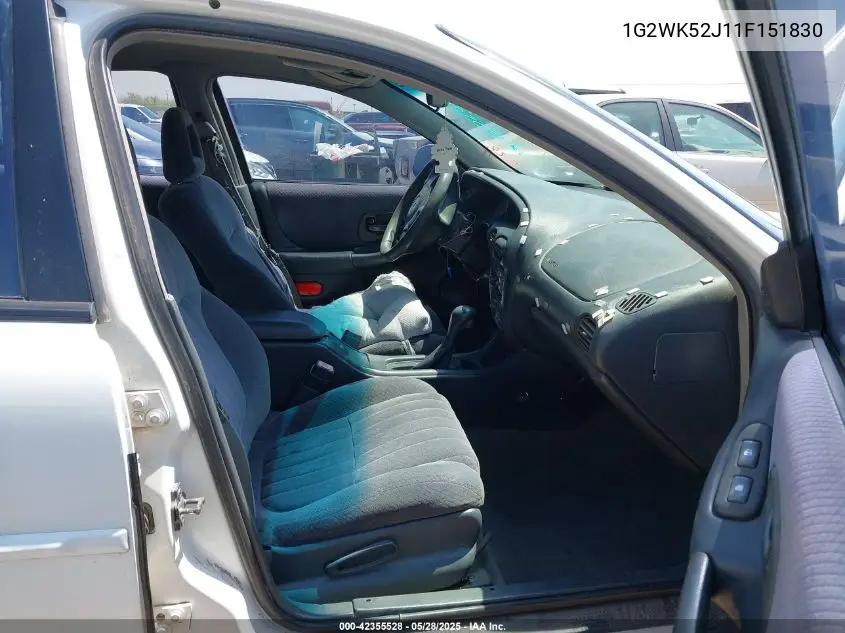 2001 Pontiac Grand Prix Se VIN: 1G2WK52J11F151830 Lot: 42355528