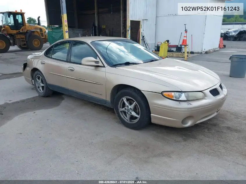 2001 Pontiac Grand Prix Gt VIN: 1G2WP52K01F161243 Lot: 42626841