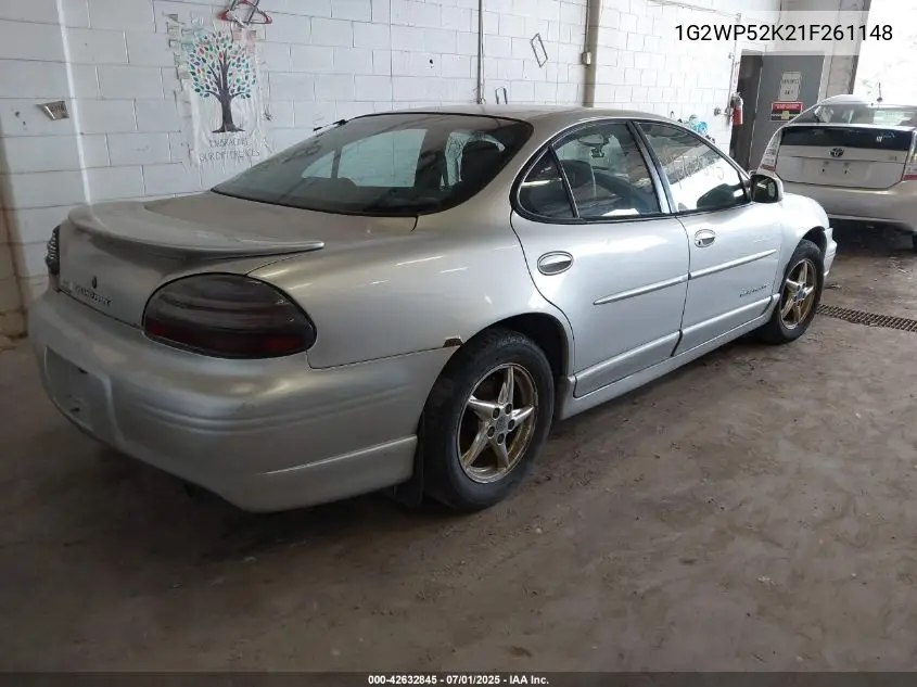 2001 Pontiac Grand Prix Gt VIN: 1G2WP52K21F261148 Lot: 42632845