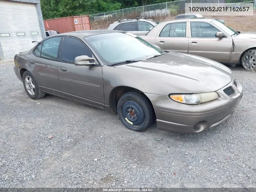 2001 Pontiac Grand Prix Se VIN: 1G2WK52J21F162657 Lot: 42634127