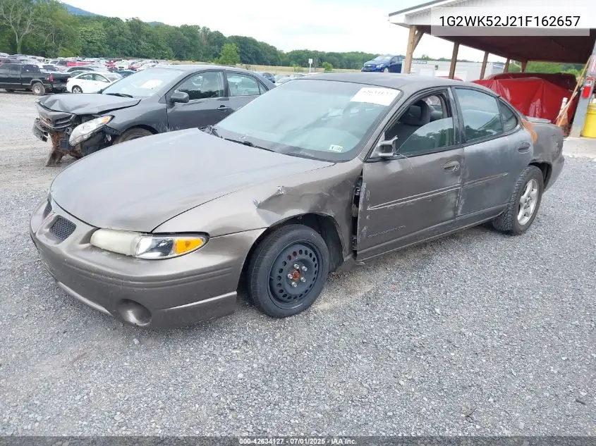 2001 Pontiac Grand Prix Se VIN: 1G2WK52J21F162657 Lot: 42634127