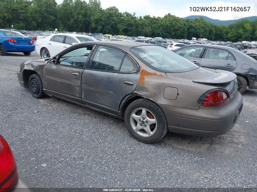 2001 Pontiac Grand Prix Se VIN: 1G2WK52J21F162657 Lot: 42634127