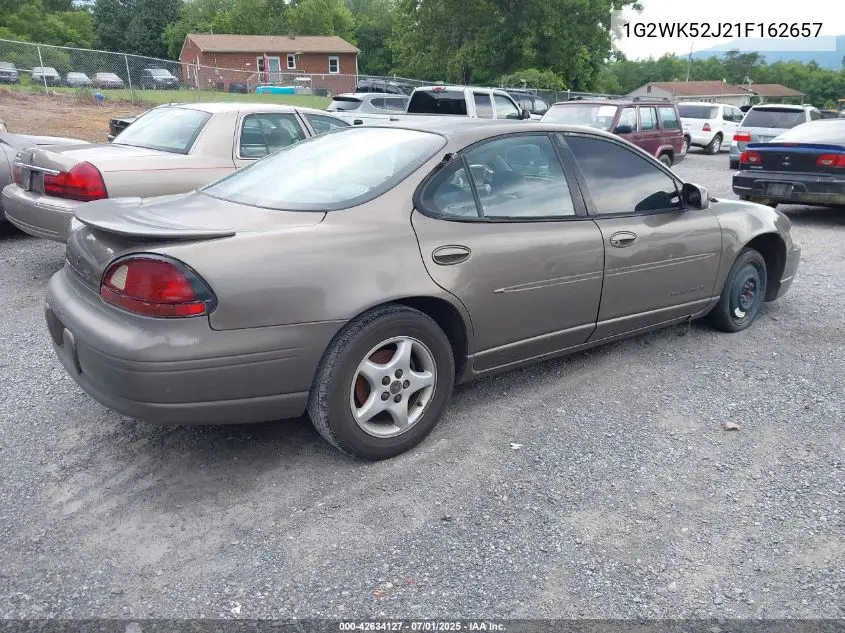 2001 Pontiac Grand Prix Se VIN: 1G2WK52J21F162657 Lot: 42634127