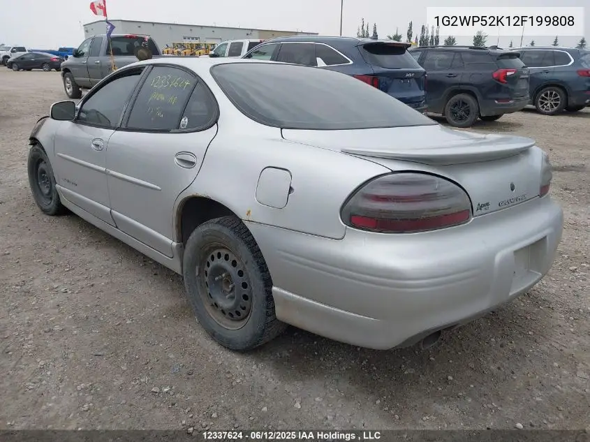 2002 Pontiac Grand Prix Gt VIN: 1G2WP52K12F199808 Lot: 12337624