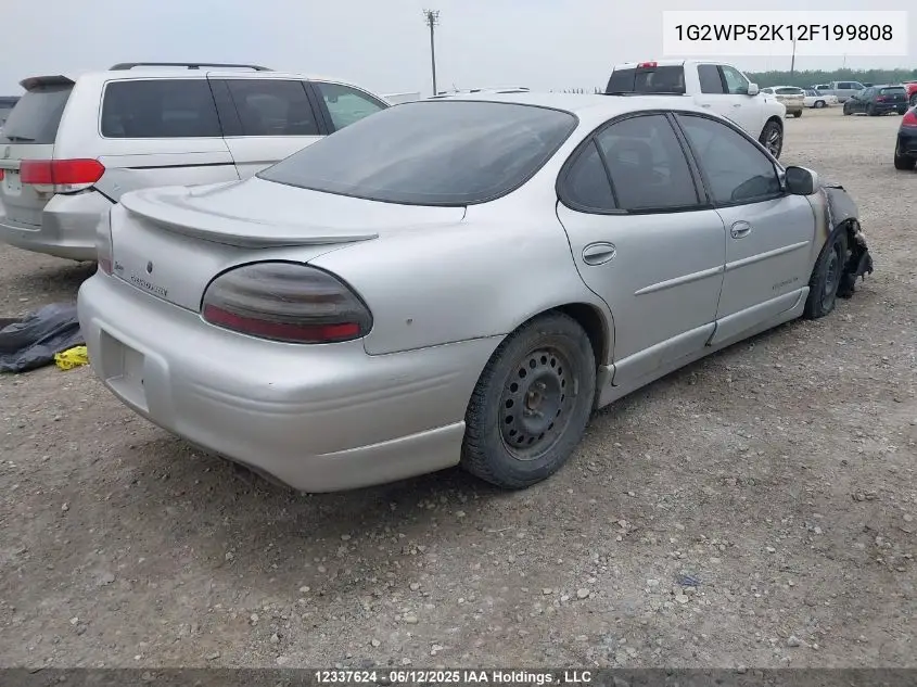 2002 Pontiac Grand Prix Gt VIN: 1G2WP52K12F199808 Lot: 12337624