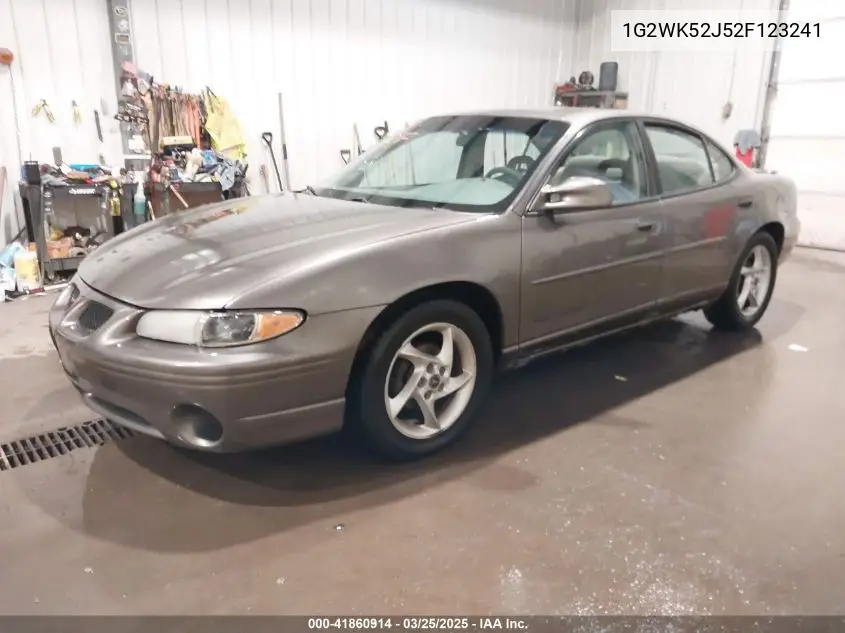 2002 Pontiac Grand Prix Se VIN: 1G2WK52J52F123241 Lot: 41860914