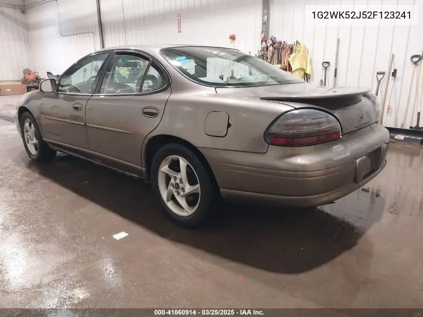 2002 Pontiac Grand Prix Se VIN: 1G2WK52J52F123241 Lot: 41860914