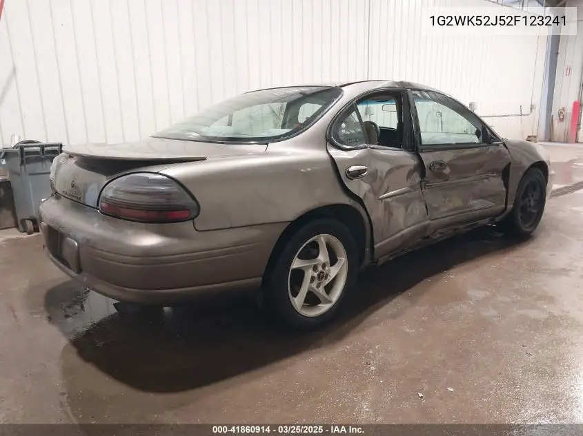 2002 Pontiac Grand Prix Se VIN: 1G2WK52J52F123241 Lot: 41860914