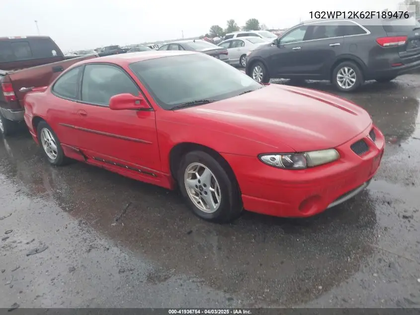 2002 Pontiac Grand Prix Gt VIN: 1G2WP12K62F189476 Lot: 41936754