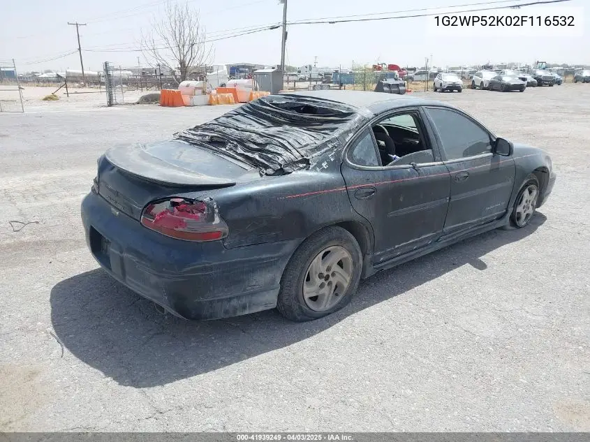 2002 Pontiac Grand Prix Gt VIN: 1G2WP52K02F116532 Lot: 41939249