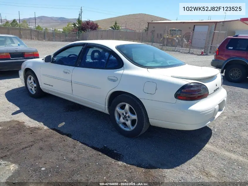 2002 Pontiac Grand Prix Se VIN: 1G2WK52J82F123525 Lot: 42164050