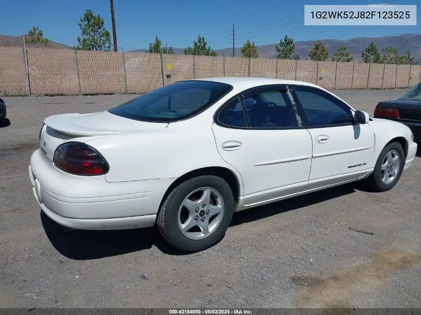 2002 Pontiac Grand Prix Se VIN: 1G2WK52J82F123525 Lot: 42164050