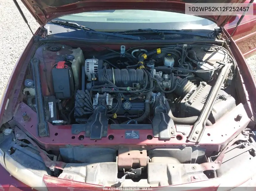 2002 Pontiac Grand Prix Gt VIN: 1G2WP52K12F252457 Lot: 42234649
