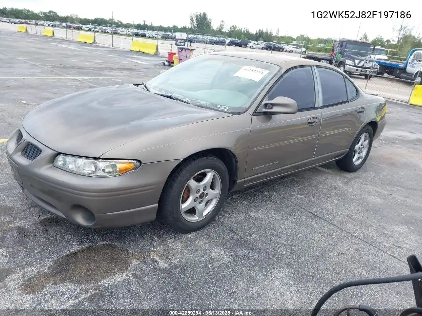 2002 Pontiac Grand Prix Se VIN: 1G2WK52J82F197186 Lot: 42259294