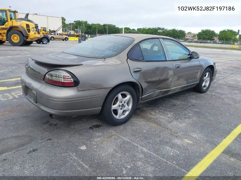 2002 Pontiac Grand Prix Se VIN: 1G2WK52J82F197186 Lot: 42259294
