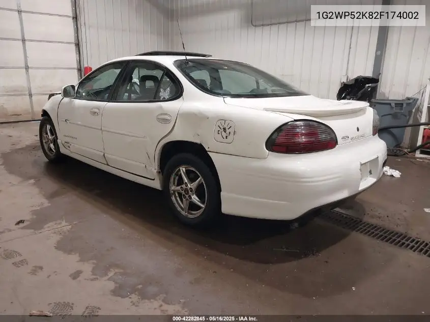 2002 Pontiac Grand Prix Gt VIN: 1G2WP52K82F174002 Lot: 42282845