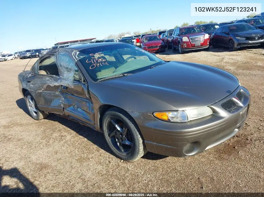 2002 Pontiac Grand Prix Se VIN: 1G2WK52J52F123241 Lot: 42379058