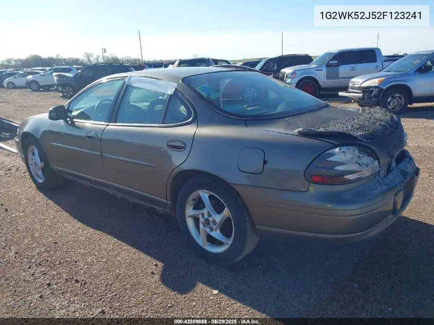 2002 Pontiac Grand Prix Se VIN: 1G2WK52J52F123241 Lot: 42379058