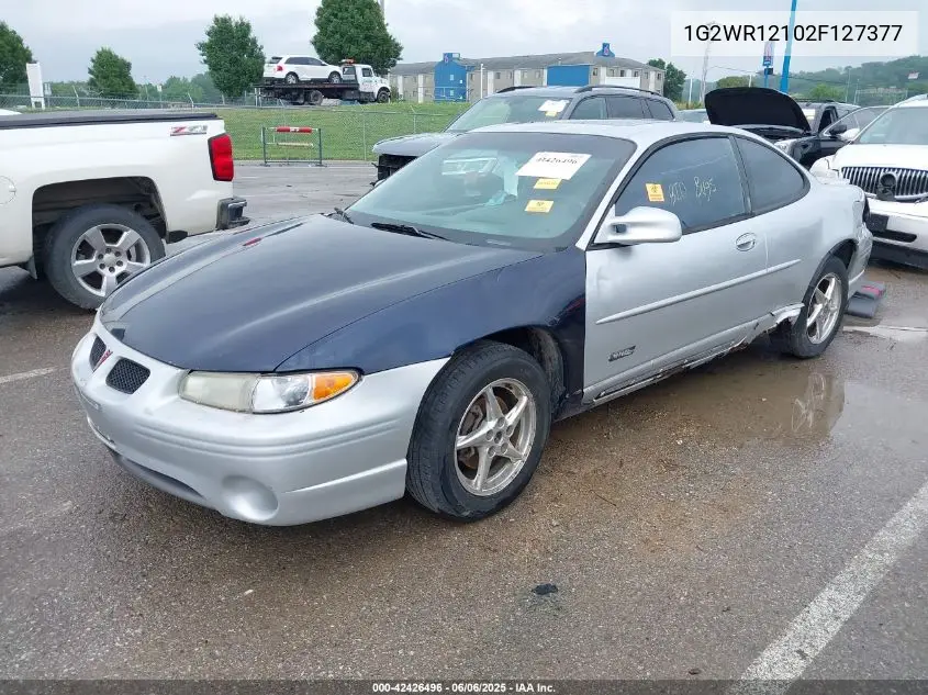 2002 Pontiac Grand Prix Gtp VIN: 1G2WR12102F127377 Lot: 42426496
